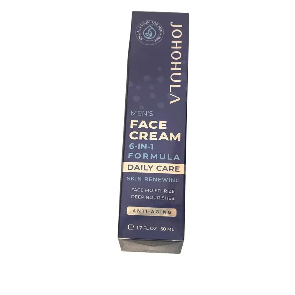 JOHOHULA Mens Face Cream 6 in 1 Formula‎ Daily Care Renewing Anti Aging 1.7 oz